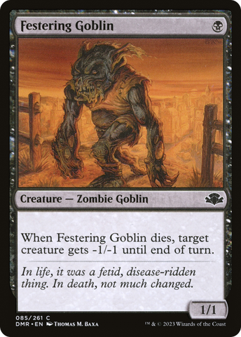 Festering Goblin [Dominaria Remastered]