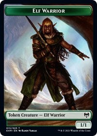 Elf Warrior // Koma's Coil Double-Sided Token [Kaldheim Tokens]