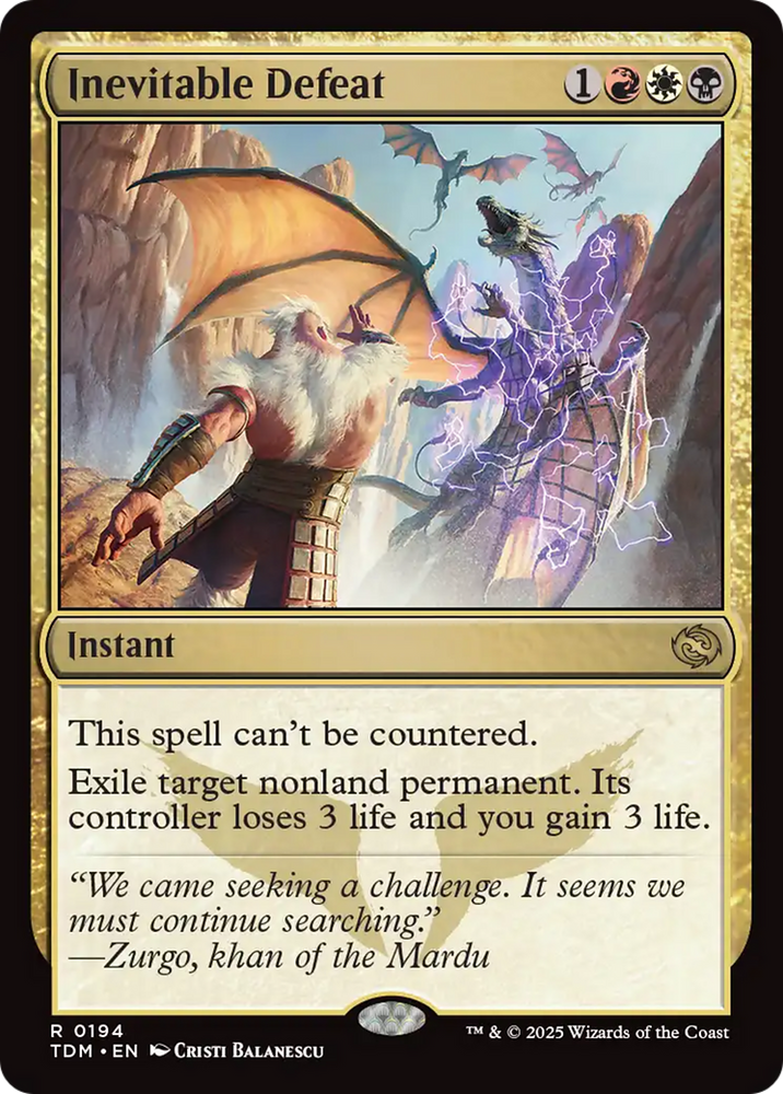 Inevitable Defeat [Tarkir: Dragonstorm]