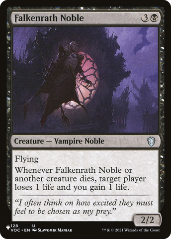 Falkenrath Noble [The List]