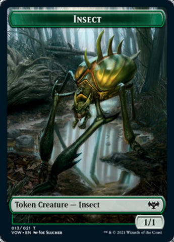 Insect // Human Soldier Double-Sided Token [Innistrad: Crimson Vow Tokens]