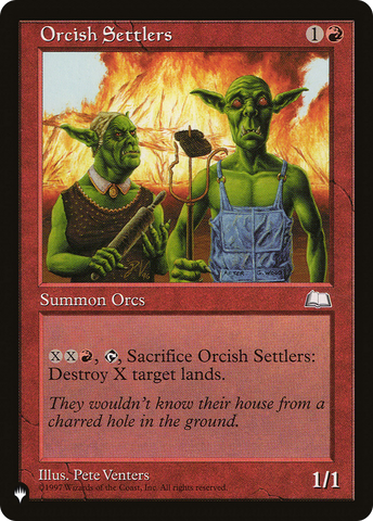 Orcish Settlers [The List]