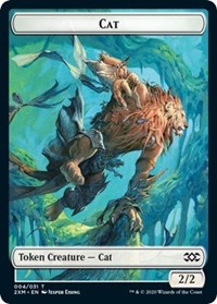 Cat // Copy Double-Sided Token [Double Masters Tokens]