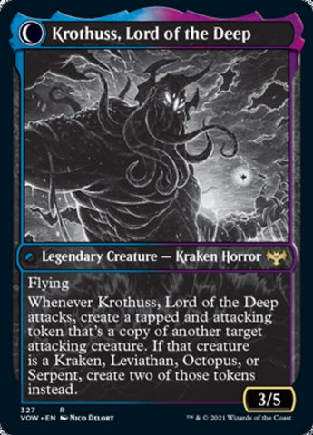 Runo Stromkirk // Krothuss, Lord of the Deep (Showcase Eternal Night) [Innistrad: Crimson Vow]