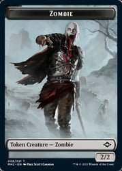 Treasure (21) // Zombie Double-Sided Token [Modern Horizons 2 Tokens]