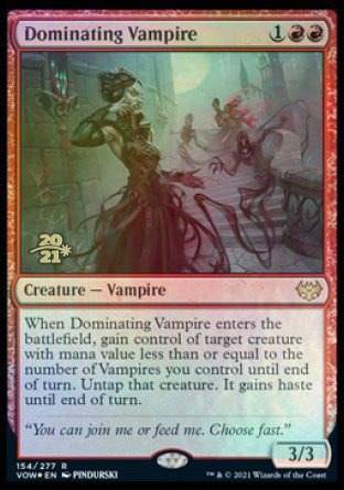 Dominating Vampire [Innistrad: Crimson Vow Prerelease Promos]