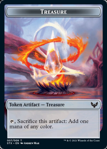 Myr // Treasure Double-Sided Token [Commander 2021 Tokens]