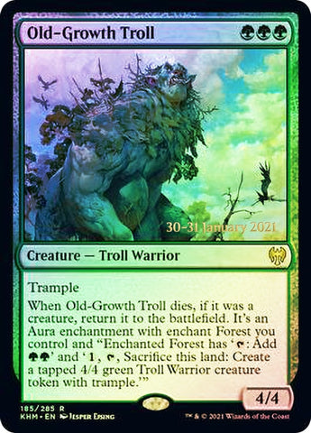 Old-Growth Troll [Kaldheim Prerelease Promos]