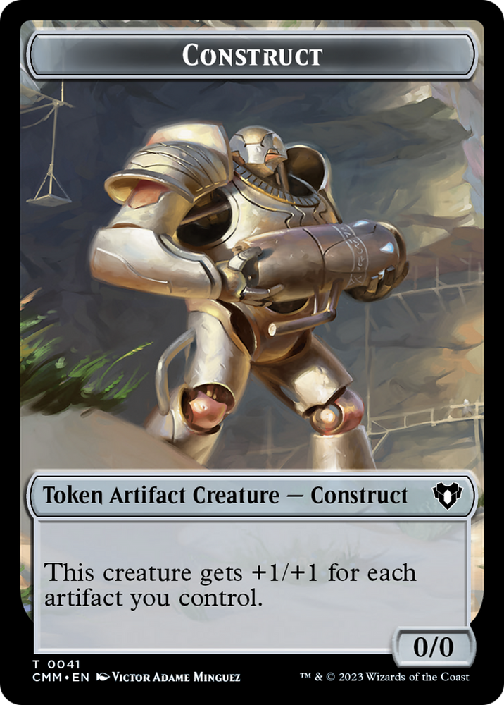 Clue // Construct (0041) Double-Sided Token [Commander Masters Tokens]