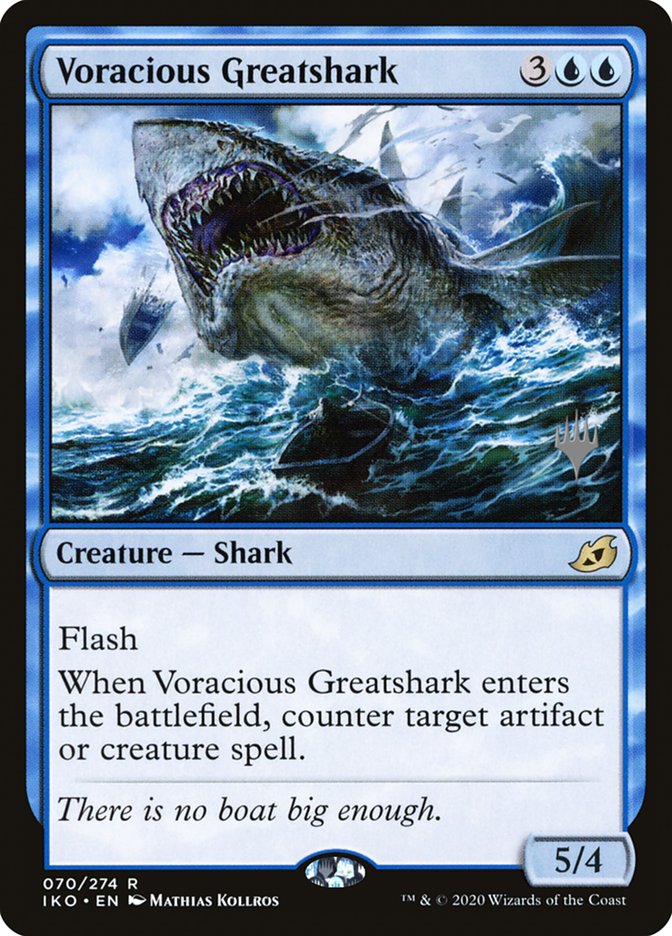 Voracious Greatshark (Promo Pack) [Ikoria: Lair of Behemoths Promos]