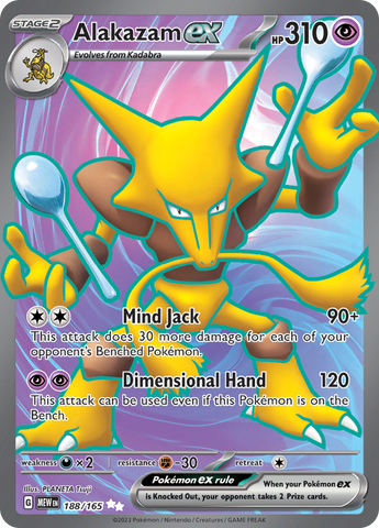 Alakazam ex (188/165) [Scarlet & Violet: 151]