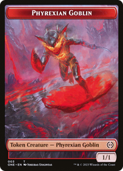 Phyrexian Goblin // Phyrexian Horror Double-Sided Token [Phyrexia: All Will Be One Tokens]