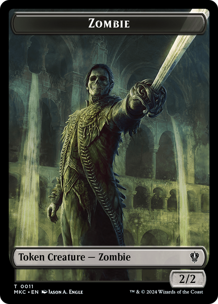 City's Blessing // Zombie Double-Sided Token [Murders at Karlov Manor Commander Tokens]