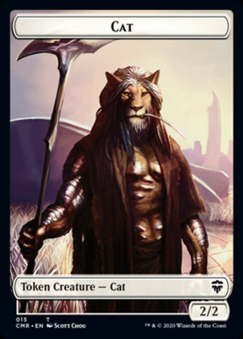 Cat // Soldier Double-Sided Token [Commander Legends Tokens]