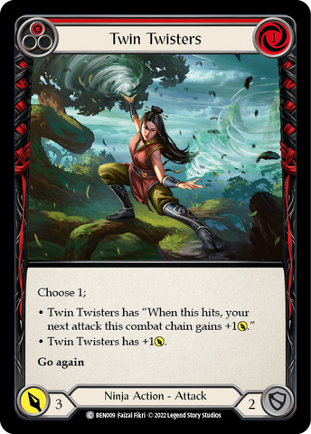 Twin Twisters (Red) [BEN009] (Outsiders Benji Blitz Deck)