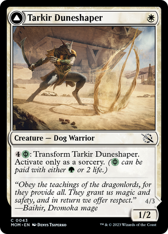 Tarkir Duneshaper // Burnished Dunestomper [March of the Machine]