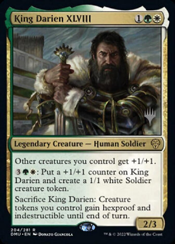 King Darien XLVIII (Promo Pack) [Dominaria United Promos]