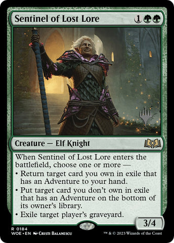 Sentinel of Lost Lore (Promo Pack) [Wilds of Eldraine Promos]