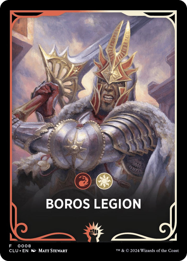 Boros Legion Theme Card [Ravnica: Clue Edition Tokens]