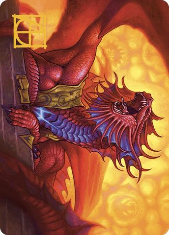 Niv-Mizzet, Guildpact Art Card (44/49) (Gold-Stamped Signature) [Murders at Karlov Manor Art Series]