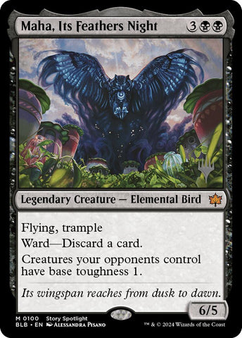 Maha, Its Feathers Night (Promo Pack) [Bloomburrow Promos]