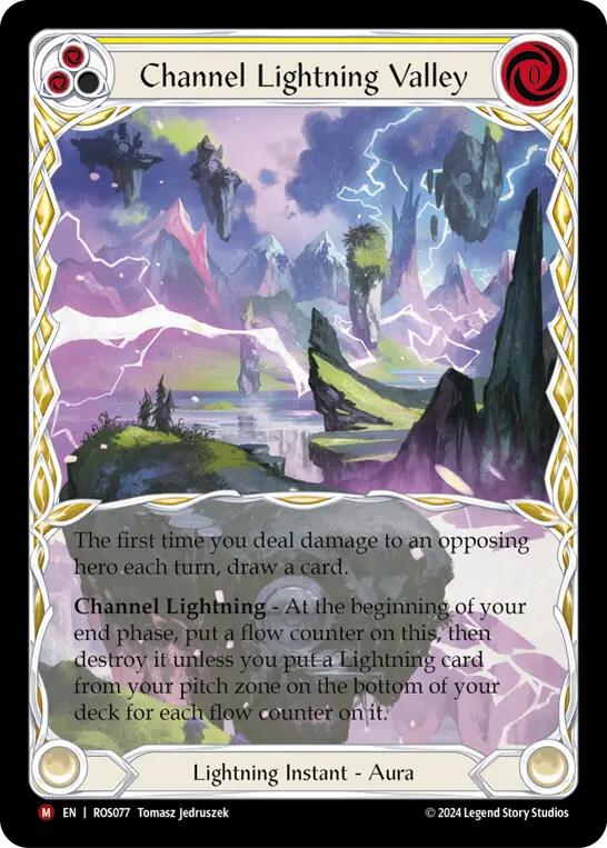 Channel Lightning Valley [ROS077] (Rosetta)  Rainbow Foil