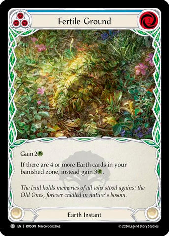 Fertile Ground (Blue) [ROS069] (Rosetta)  Rainbow Foil