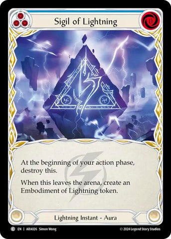 Sigil of Lightning [ARA026] (Rosetta Aurora Blitz Deck)