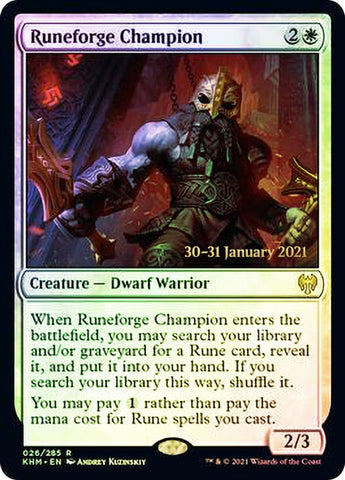 Runeforge Champion [Kaldheim Prerelease Promos]