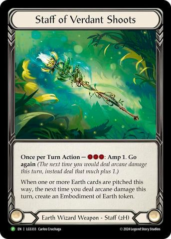 Staff of Verdant Shoots [LGS333] (Promo)  Rainbow Foil