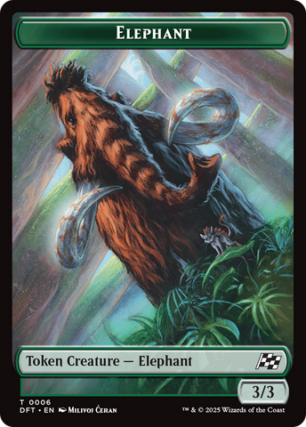 Insect // Elephant Double-Sided Token [Aetherdrift Tokens]