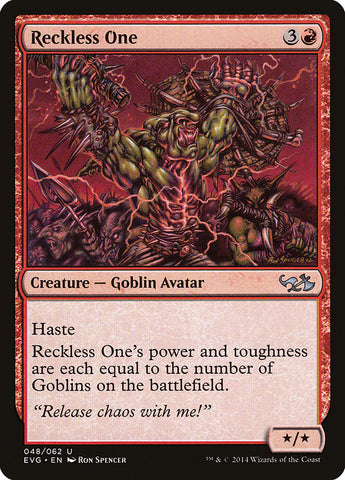 Reckless One (Elves vs. Goblins) [Duel Decks Anthology]