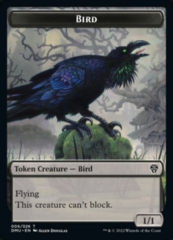 Phyrexian // Bird (006) Double-Sided Token [Dominaria United Tokens]