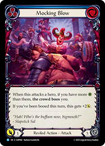 Mocking Blow (Blue) [SUP092] (Super Slam)  Rainbow Foil