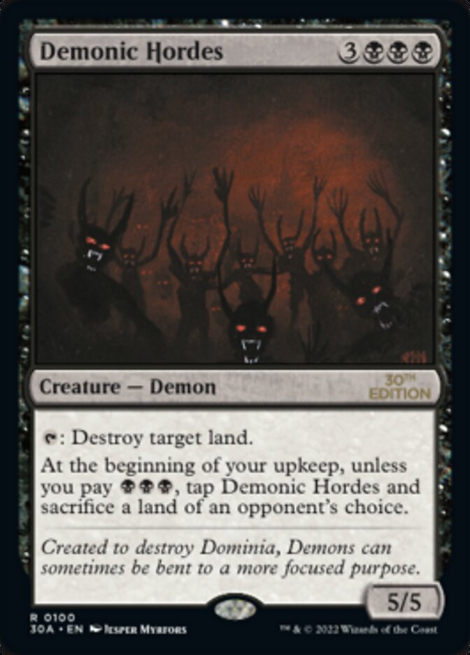 Demonic Hordes [30th Anniversary Edition]