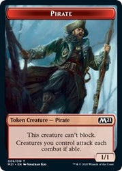 Pirate // Weird Double-Sided Token [Core Set 2021 Tokens]