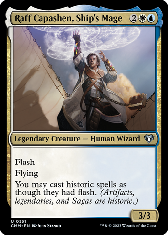 Raff Capashen, Ship's Mage [Commander Masters]