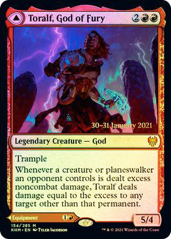 Toralf, God of Fury // Toralf's Hammer [Kaldheim Prerelease Promos]