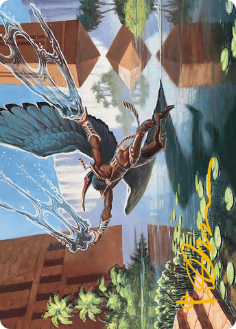 Nadu, Winged Wisdom Art Card (Gold-Stamped Signature) [Modern Horizons 3 Art Series]