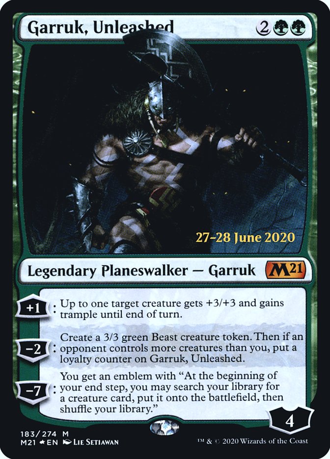 Garruk, Unleashed [Core Set 2021 Prerelease Promos]