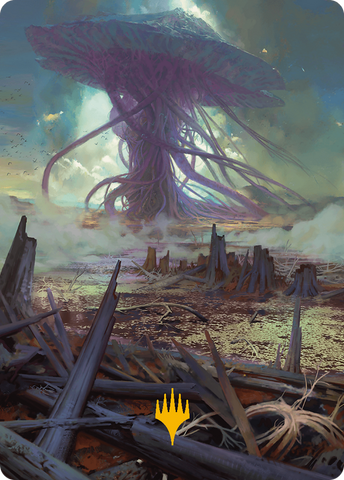 Swamp Art Card (Gold-Stamped Planeswalker Symbol) [Modern Horizons 3 Art Series]