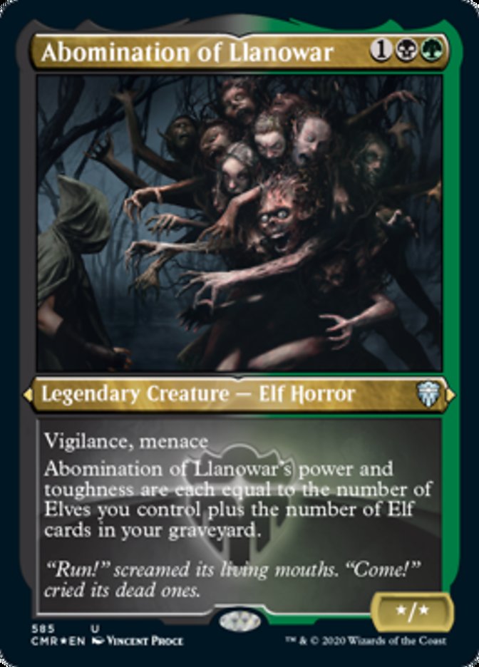 Abomination of Llanowar (Etched) [Commander Legends]