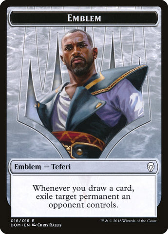 Teferi, Hero of Dominaria Emblem [Dominaria Tokens]