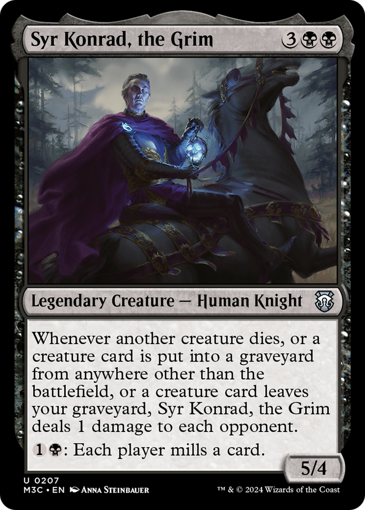 Syr Konrad, the Grim (Ripple Foil) [Modern Horizons 3 Commander]