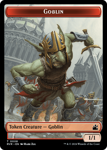 Goblin (0008) // Bird Illusion Double-Sided Token [Ravnica Remastered Tokens]