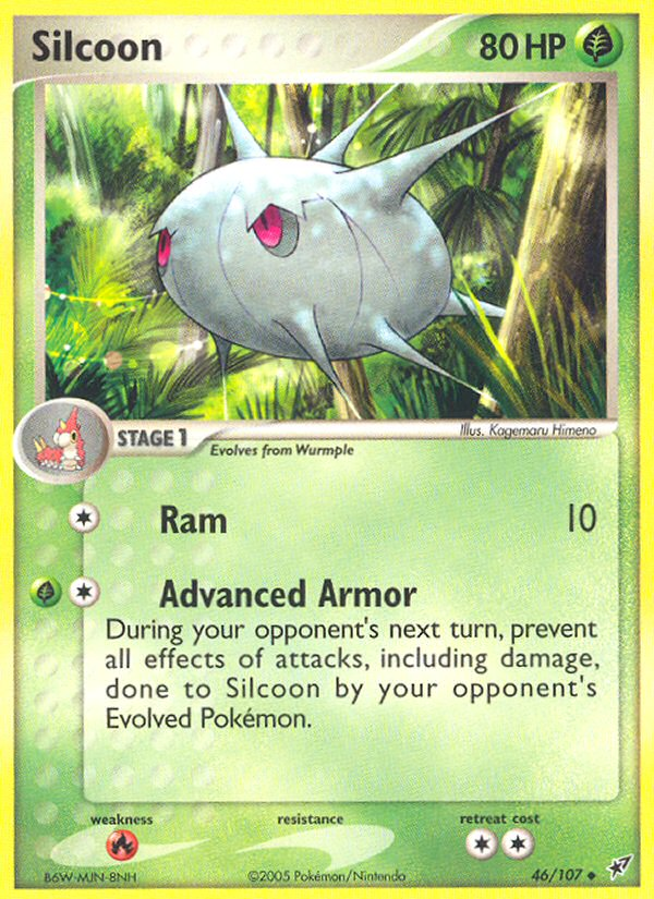 japanese pokemon cards destined rivals Silcoon (46/107) [EX: Deoxys]