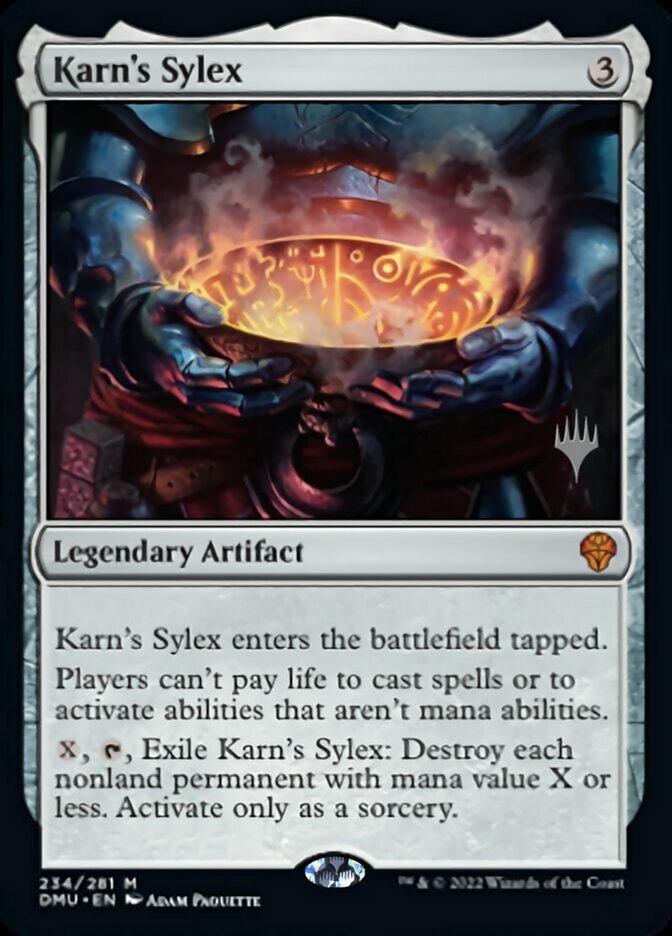 Karn's Sylex (Promo Pack) [Dominaria United Promos]