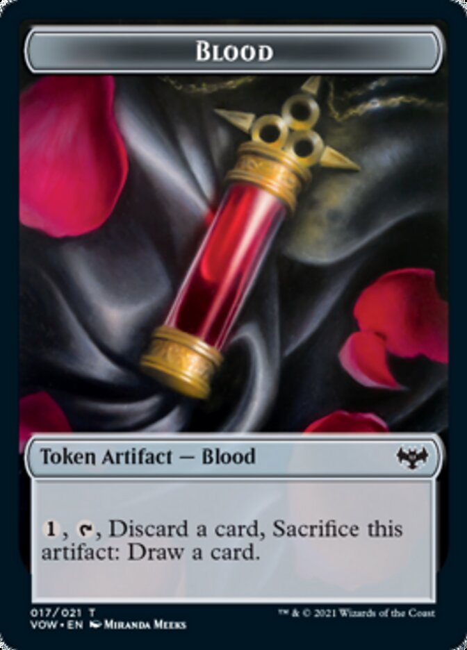 Construct (015) // Blood (017) Double-Sided Token [Challenger Decks 2022 Tokens]