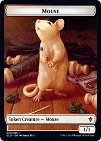 Mouse // Food (15) Double-Sided Token [Throne of Eldraine Tokens]