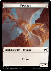 Pirate // Pegasus Double-Sided Token [Wilds of Eldraine Commander Tokens]